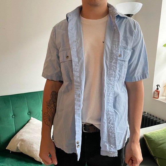 Denim utility button up - Picture 1 of 2